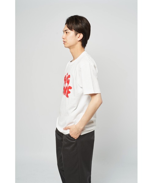 BIG MIKE(ビッグマイク)の「BIG MIKE ビッグマイク ニューマイクバブル 半袖プリント Tシャツ // 102328601(Tシャツ/カットソー・メンズ・ホワイト/ブラック・MEDIUM/LARGE/X-LARGE)」の4枚目の写真