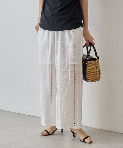 BEARDSLEY（ビアズリー）の「レースイージーパンツ（その他パンツ・レディース・ホワイト/ピンク/ブラック・FREE）」の21枚目の写真