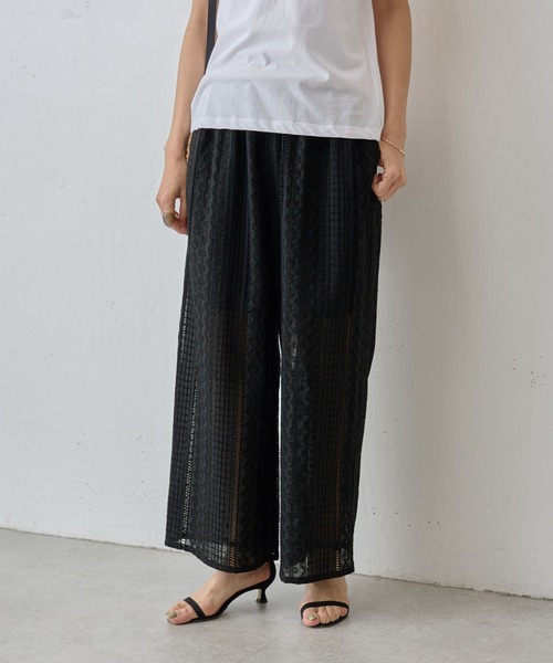 BEARDSLEY（ビアズリー）の「レースイージーパンツ（その他パンツ・レディース・ホワイト/ピンク/ブラック・FREE）」の4枚目の写真