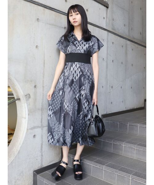 MURUA（ムルーア）の「ミュルーズブロックワンピース（ワンピース・レディース・ブラック/ブラウン・FREE）」の14枚目の写真