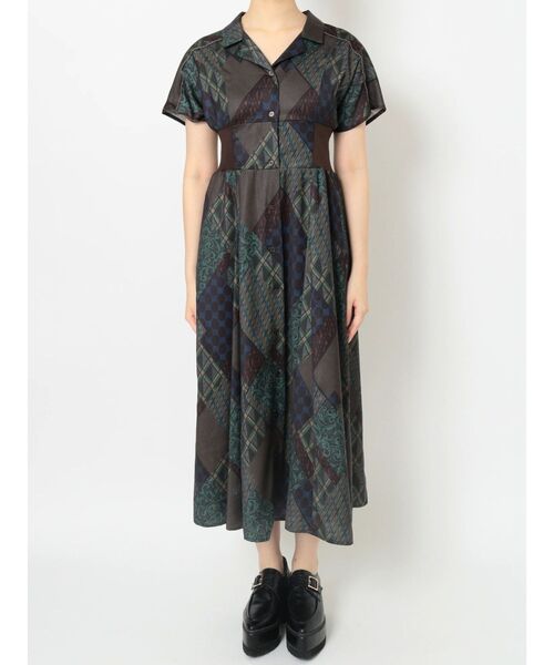 MURUA（ムルーア）の「ミュルーズブロックワンピース（ワンピース・レディース・ブラック/ブラウン・FREE）」の7枚目の写真