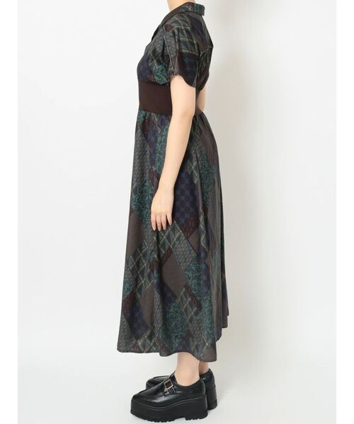 MURUA（ムルーア）の「ミュルーズブロックワンピース（ワンピース・レディース・ブラック/ブラウン・FREE）」の6枚目の写真