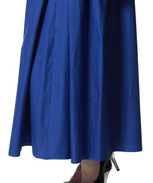 ASTRAET（アストラット）の「ASTRAET(アストラット) ギャザーフレアーロングスカート◆（スカート・レディース・ホワイト/ブラック/ロイヤルブルー・0/1）」の8枚目の写真