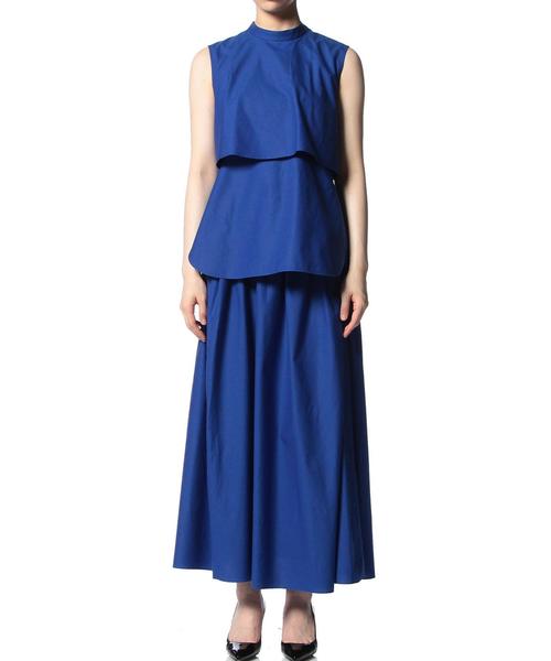 ASTRAET（アストラット）の「ASTRAET(アストラット) ギャザーフレアーロングスカート◆（スカート・レディース・ホワイト/ブラック/ロイヤルブルー・0/1）」の14枚目の写真