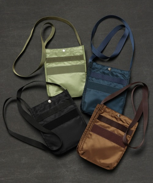WALK IN CLOSET（ウォークインクローゼット）の「W FACE FLIGHT SHOULDER BAG - 3POCKET（ショルダーバッグ・メンズ・カーキ/ブラック/ネイビー/カーキブラウン・ONE SIZE）」の14枚目の写真