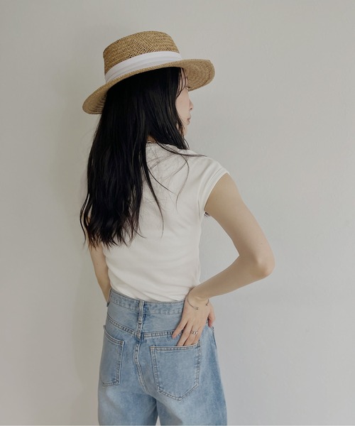 ISOOK(アイスー)の「【ZOZO限定】Paper hat / ペーパーハット(ハット・レディース・ホワイト・FREE)」の3枚目の写真