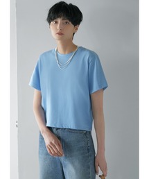 拾わないウエスト丈Tシャツ