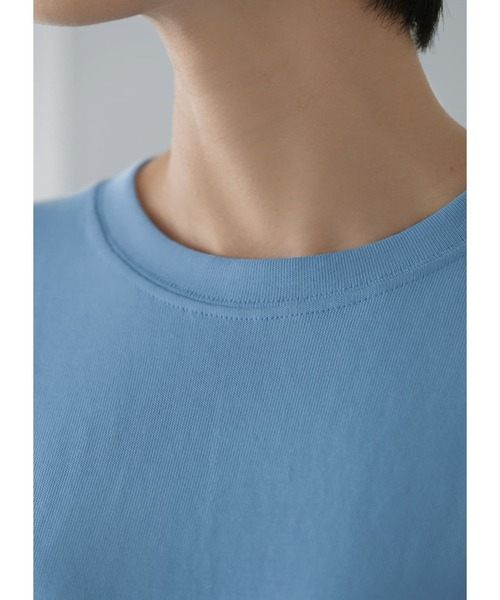 STYLE DELI(スタイルデリ)の「拾わないウエスト丈Tシャツ(Tシャツ/カットソー・レディース・ブラック/ホワイト/ライトブルー・MEDIUM)」の10枚目の写真