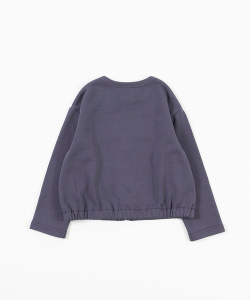 trois lapins kp(トロワラパンケーピー)の「裏毛ジップアップジャケット(120~160cm)(カーディガン/ボレロ・キッズ・ラベンダー/ネイビー・160cm/130cm/150cm/120cm/140cm)」の7枚目の写真