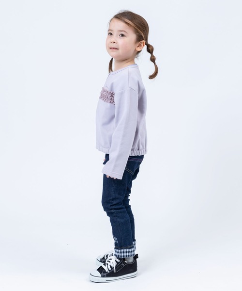 trois lapins kp(トロワラパンケーピー)の「裏毛ジップアップジャケット(120~160cm)(カーディガン/ボレロ・キッズ・ラベンダー/ネイビー・160cm/130cm/150cm/120cm/140cm)」の14枚目の写真