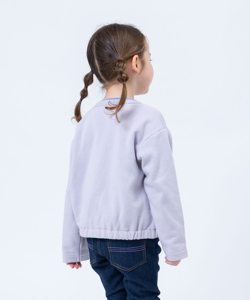trois lapins kp(トロワラパンケーピー)の「裏毛ジップアップジャケット(120~160cm)(カーディガン/ボレロ・キッズ・ラベンダー/ネイビー・160cm/130cm/150cm/120cm/140cm)」の15枚目の写真