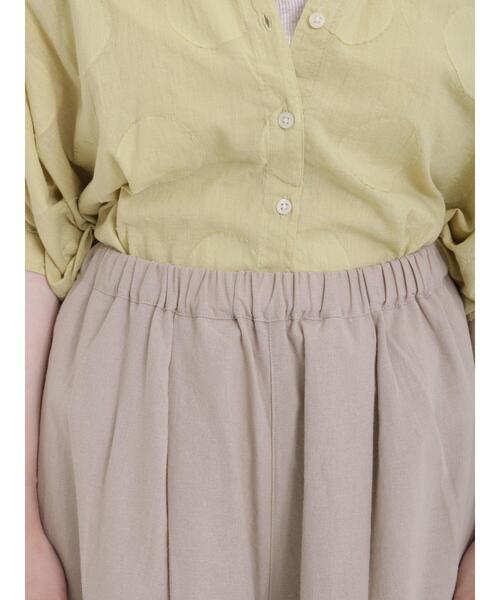 Samansa Mos2（サマンサ モスモス）の「【接触冷感】コットンリネンワイドパンツ（その他パンツ・レディース・グリーン/イエロー/ベージュ/ブラック・F）」の10枚目の写真