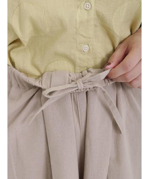 Samansa Mos2（サマンサ モスモス）の「【接触冷感】コットンリネンワイドパンツ（その他パンツ・レディース・グリーン/イエロー/ベージュ/ブラック・F）」の14枚目の写真
