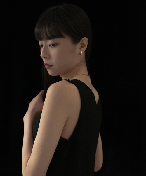 novice（ノーヴィス）の「【novice】Hinged Hexagon Hoop Pierce［Stainless］（ピアス（両耳用）・レディース・シルバー/ゴールド・FREE）」の4枚目の写真