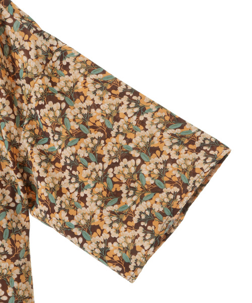 MELROSE claire（メルローズ クレール）の「【ビックポケットとレトロフラワープリントのブラウス】（シャツ/ブラウス・レディース・ネイビー/ブラウン・FREE）」の12枚目の写真