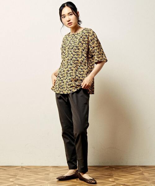 MELROSE claire（メルローズ クレール）の「【ビックポケットとレトロフラワープリントのブラウス】（シャツ/ブラウス・レディース・ネイビー/ブラウン・FREE）」の21枚目の写真