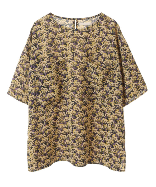 MELROSE claire（メルローズ クレール）の「【ビックポケットとレトロフラワープリントのブラウス】（シャツ/ブラウス・レディース・ネイビー/ブラウン・FREE）」の22枚目の写真