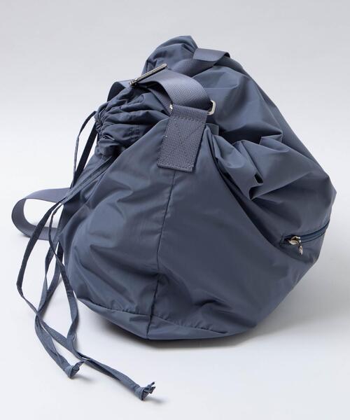 WEGO（ウィゴー）の「WEGO/ドロストBIGショルダー（ショルダーバッグ・レディース・スミクロ/ライトグレー/オフホワイト・FREE）」の9枚目の写真