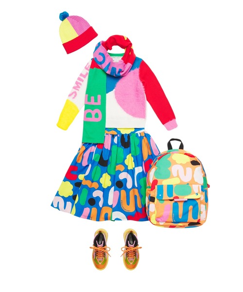 STELLA McCARTNEY（ステラマッカートニー）の「STELLA McCARTNEY (ステラマッカートニー) Baby ウールブレンドカラフルニット帽子（ニットキャップ/ビーニー・キッズ・カラフル・Ⅲ/Ⅱ）」の7枚目の写真