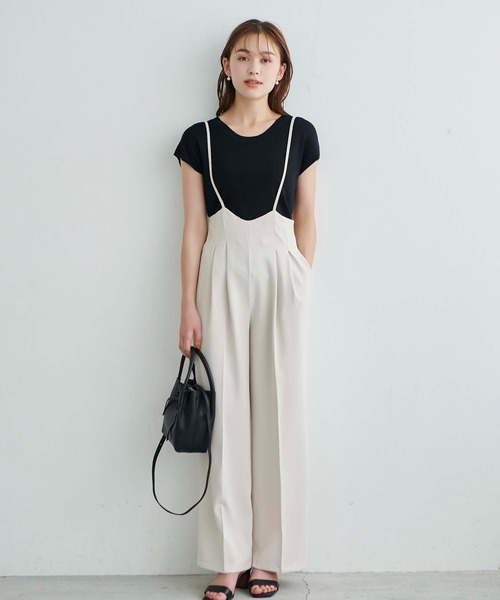 キャミオールインワンパンツ（つなぎ/オールインワン）｜Edit Sheen