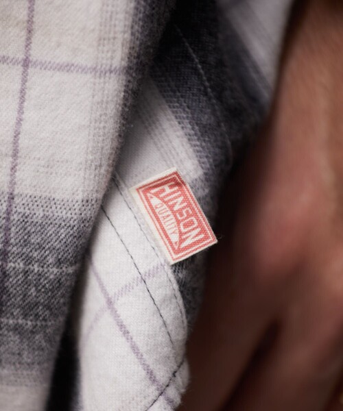 HINSON（ヒンソン）の「HINSON/ヒンソン ハーフジップ ネルシャツ L/S /ロングスリーブ（シャツ/ブラウス・メンズ・ブラック/ベージュ・MEDIUM/LARGE）」の20枚目の写真