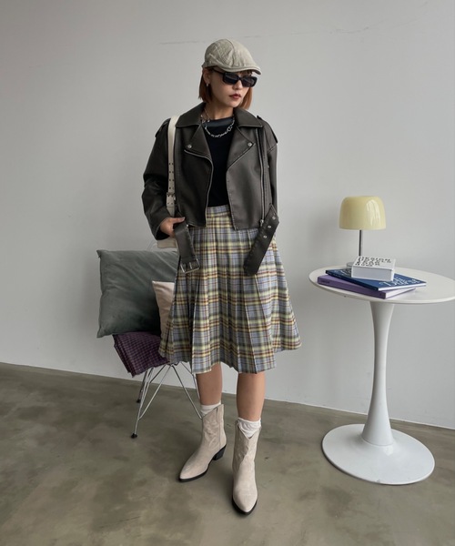 SHAGGIE（シャギー）の「ウエスタンショートブーツ（ブーツ・レディース・ブラック/ホワイト・SMALL/MEDIUM/LARGE）」の12枚目の写真