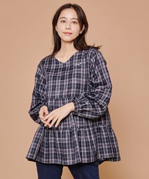 Arnold Palmer | チェック ティアード ブラウス(シャツ/ブラウス)