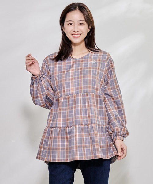 Arnold Palmer(アーノルドパーマー)の「チェック ティアード ブラウス(シャツ/ブラウス・レディース・ブラック/グレー・S/L/M)」の14枚目の写真