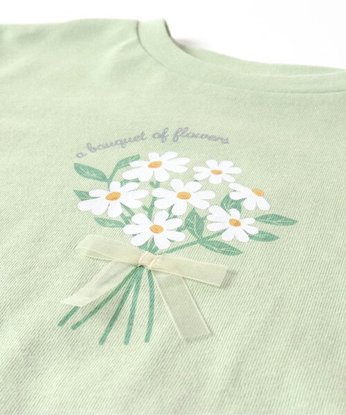 apres les cours（アプレレクール）の「5柄ロゴ・モチーフTシャツ（Tシャツ/カットソー・キッズ・ミント/オフホワイト/キナリ/ラベンダー/チャコール・100/80/140/110/130/120/90）」の11枚目の写真