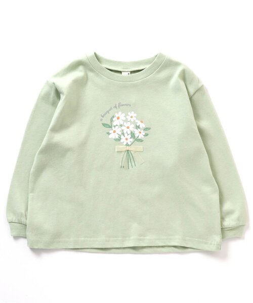 apres les cours（アプレレクール）の「5柄ロゴ・モチーフTシャツ（Tシャツ/カットソー・キッズ・ミント/オフホワイト/キナリ/ラベンダー/チャコール・100/80/140/110/130/120/90）」の18枚目の写真