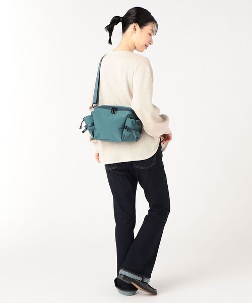 TRAVEL SHOP MILESTO(トラベルショップミレスト)の「LIKID 2WAYショルダーボディバッグ(ショルダーバッグ・レディース・ブラック/ライトグレー/ブルーグリーン・フリ-)」の10枚目の写真