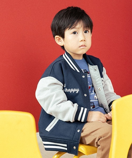 kladskap（クレードスコープ）の「乗り物×裾ボーダー長袖Tシャツ（Tシャツ/カットソー・キッズ・ブルー/オートミール・110cm/90cm/80ｃｍ/120cm/100cm）」の13枚目の写真