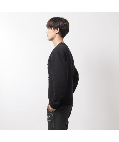Reebok（リーボック）の「バスケットボール シーズナル クルー スウェット / BB SEASONAL CREW SWEAT（スウェット・メンズ・ヘザーグレー/ブラック・X-LARGE/LARGE/XX-LARGE/MEDIUM/SMALL/X-SMALL）」の10枚目の写真