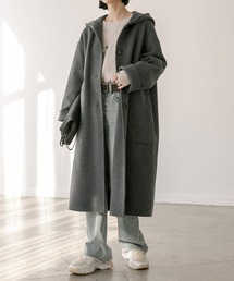 RIVE DROITE | フーデットロングコート(その他アウター)