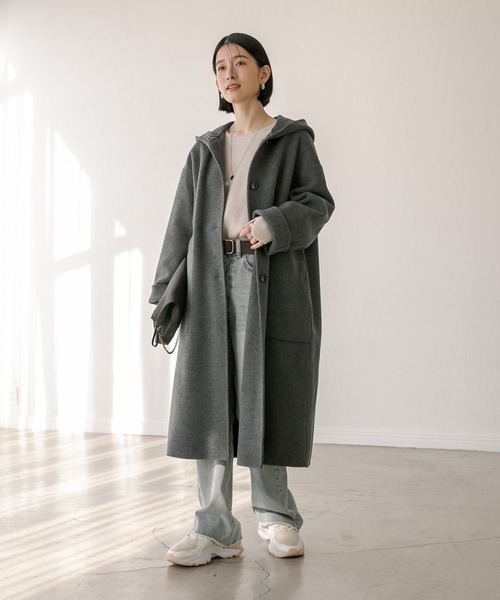 RIVE DROITE（リヴドロワ）の「フーデットロングコート（その他