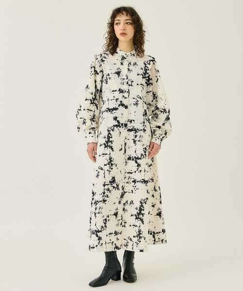 RUMCHE/(ラム・シェ)】Abstract Paint Dress/アブストラクトペイント