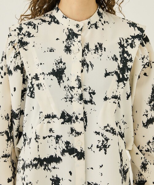 RUMCHE(ラムシェ)の「【RUMCHE/(ラム・シェ)】Abstract Paint Dress/アブストラクトペイントドレス(ドレス・レディース・オフホワイト・FREE)」の8枚目の写真