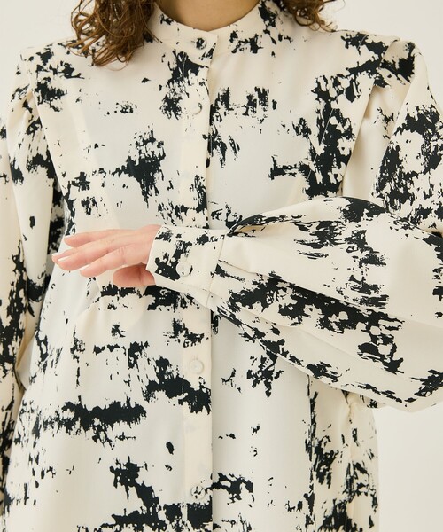 RUMCHE(ラムシェ)の「【RUMCHE/(ラム・シェ)】Abstract Paint Dress/アブストラクトペイントドレス(ドレス・レディース・オフホワイト・FREE)」の11枚目の写真