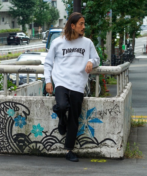 セール】MAG LOGO CREW SWEAT/スラッシャーロゴスウェット