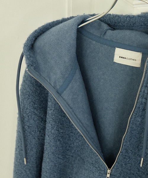 EMMA CLOTHES(エマクローズ)の「ブークレジャガードルーズアノラックパーカー EMMA CLOTHES(パーカー・メンズ・ベージュ/スミクロ/ブルーグリーン・M/L)」の16枚目の写真