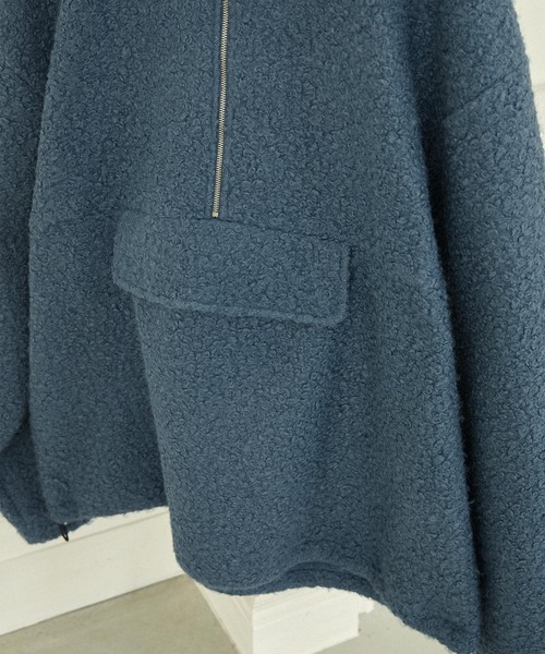 EMMA CLOTHES(エマクローズ)の「ブークレジャガードルーズアノラックパーカー EMMA CLOTHES(パーカー・メンズ・ベージュ/スミクロ/ブルーグリーン・M/L)」の17枚目の写真