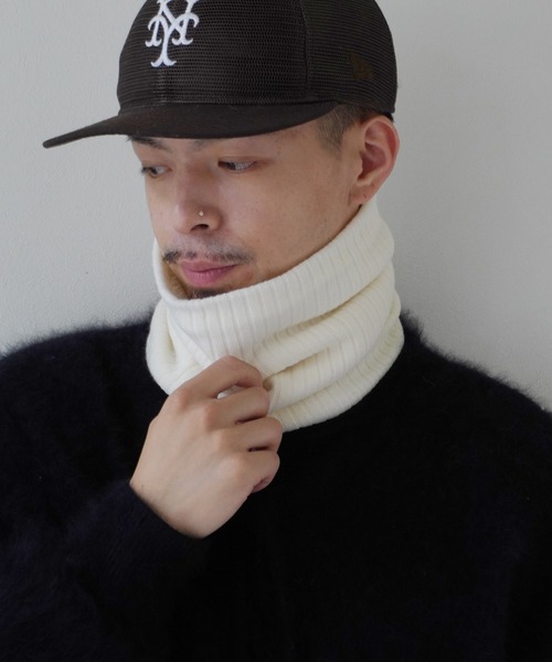 Port（ポート）の「あったか 裏ボア ベーシック ネックウォーマー #（ネックウォーマー/スヌード・メンズ・ブラック/ホワイト/オレンジ/ベージュ・FREE）」の2枚目の写真
