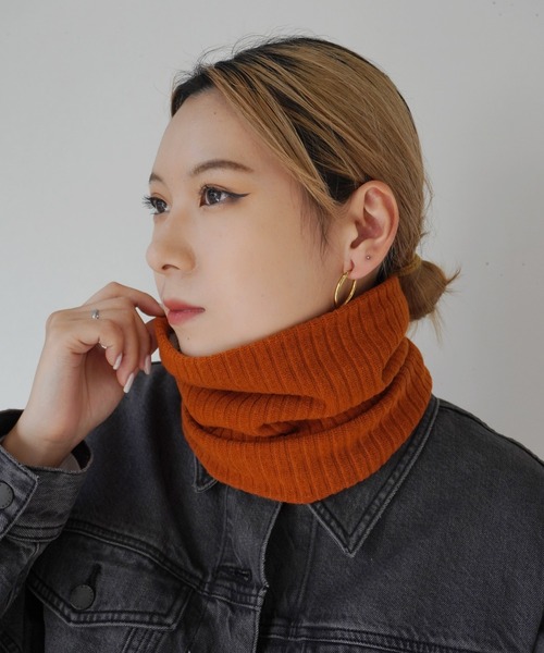 Port（ポート）の「あったか 裏ボア ベーシック ネックウォーマー #（ネックウォーマー/スヌード・メンズ・ブラック/ホワイト/オレンジ/ベージュ・FREE）」の4枚目の写真