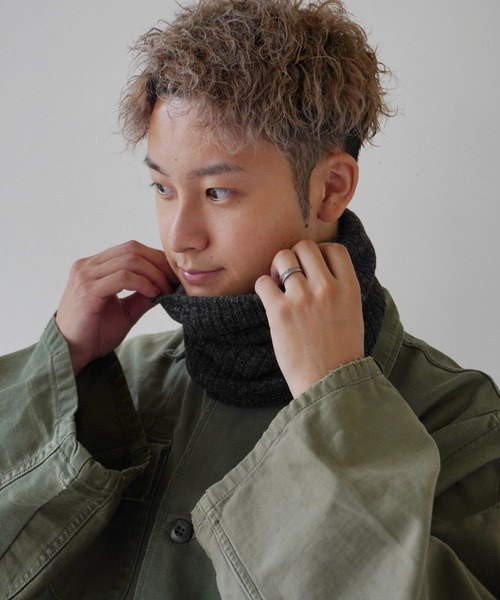 Port（ポート）の「あったか 裏ボア ベーシック ネックウォーマー #（ネックウォーマー/スヌード・メンズ・ブラック/ホワイト/オレンジ/ベージュ・FREE）」の10枚目の写真