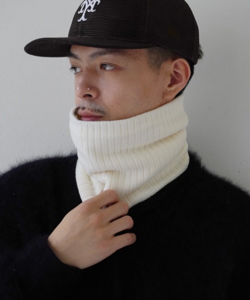 Port（ポート）の「あったか 裏ボア ベーシック ネックウォーマー #（ネックウォーマー/スヌード・メンズ・ブラック/ホワイト/オレンジ/ベージュ・FREE）」の6枚目の写真