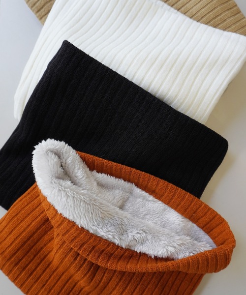 Port（ポート）の「あったか 裏ボア ベーシック ネックウォーマー #（ネックウォーマー/スヌード・メンズ・ブラック/ホワイト/オレンジ/ベージュ・FREE）」の16枚目の写真