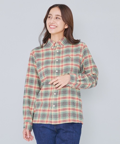 Arnold Palmer（アーノルドパーマー）の「ネルチェック リラックス シェア シャツ（シャツ/ブラウス・レディース・チャコールグレー/ベージュ/ネイビー・XS/S/M/L/LL）」の20枚目の写真