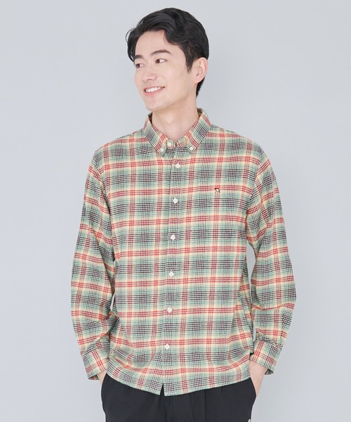 Arnold Palmer（アーノルドパーマー）の「ネルチェック リラックス シェア シャツ（シャツ/ブラウス・レディース・チャコールグレー/ベージュ/ネイビー・XS/S/M/L/LL）」の18枚目の写真