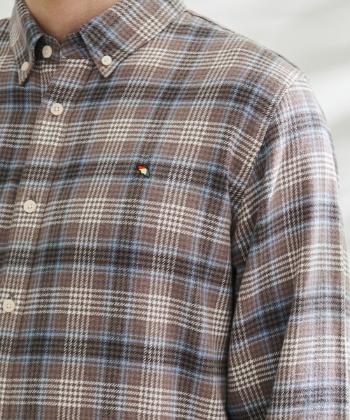 Arnold Palmer（アーノルドパーマー）の「ネルチェック リラックス シェア シャツ（シャツ/ブラウス・レディース・チャコールグレー/ベージュ/ネイビー・XS/S/M/L/LL）」の5枚目の写真