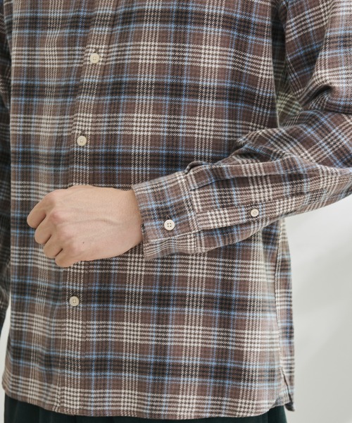 Arnold Palmer（アーノルドパーマー）の「ネルチェック リラックス シェア シャツ（シャツ/ブラウス・レディース・チャコールグレー/ベージュ/ネイビー・XS/S/M/L/LL）」の6枚目の写真